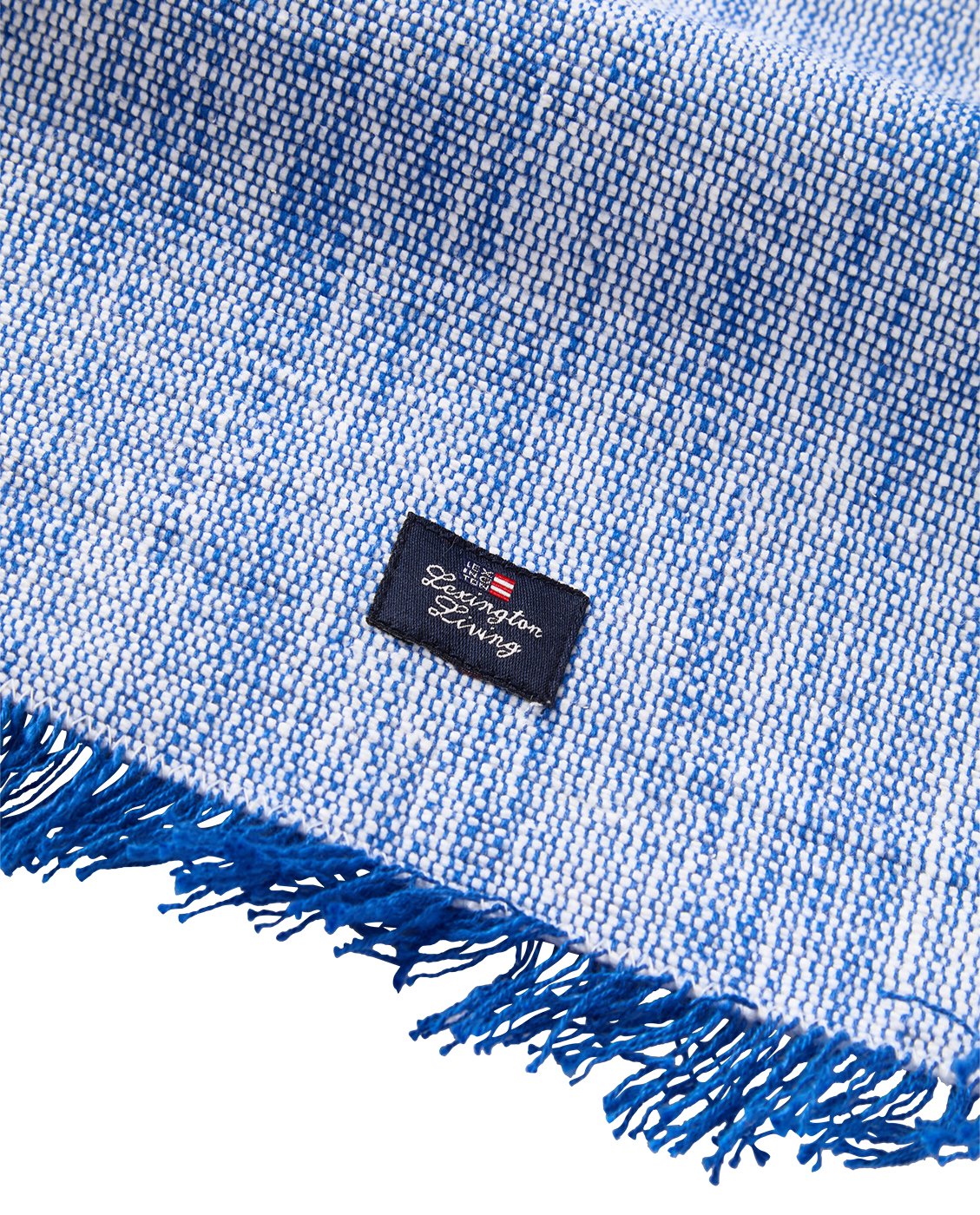 Stripete løper - økologisk bomull med frynser