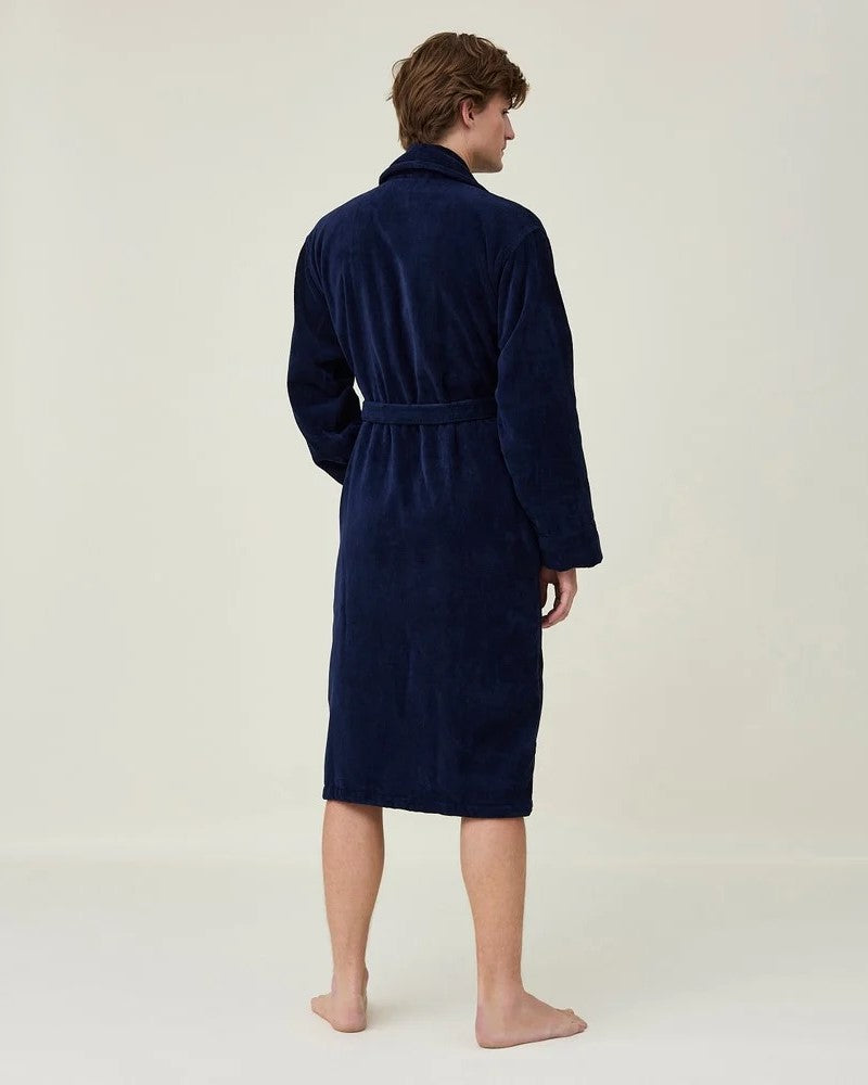Hotel Velour Badekåpe -Dess Blue