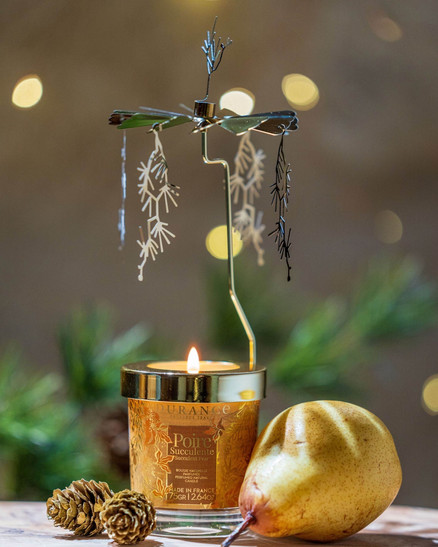 Gavepakke - Duftlys med Karusell Succulent Pear