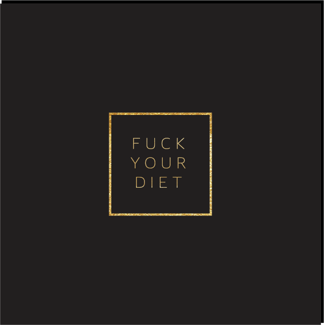 Sorte servietter - Fuck your diet